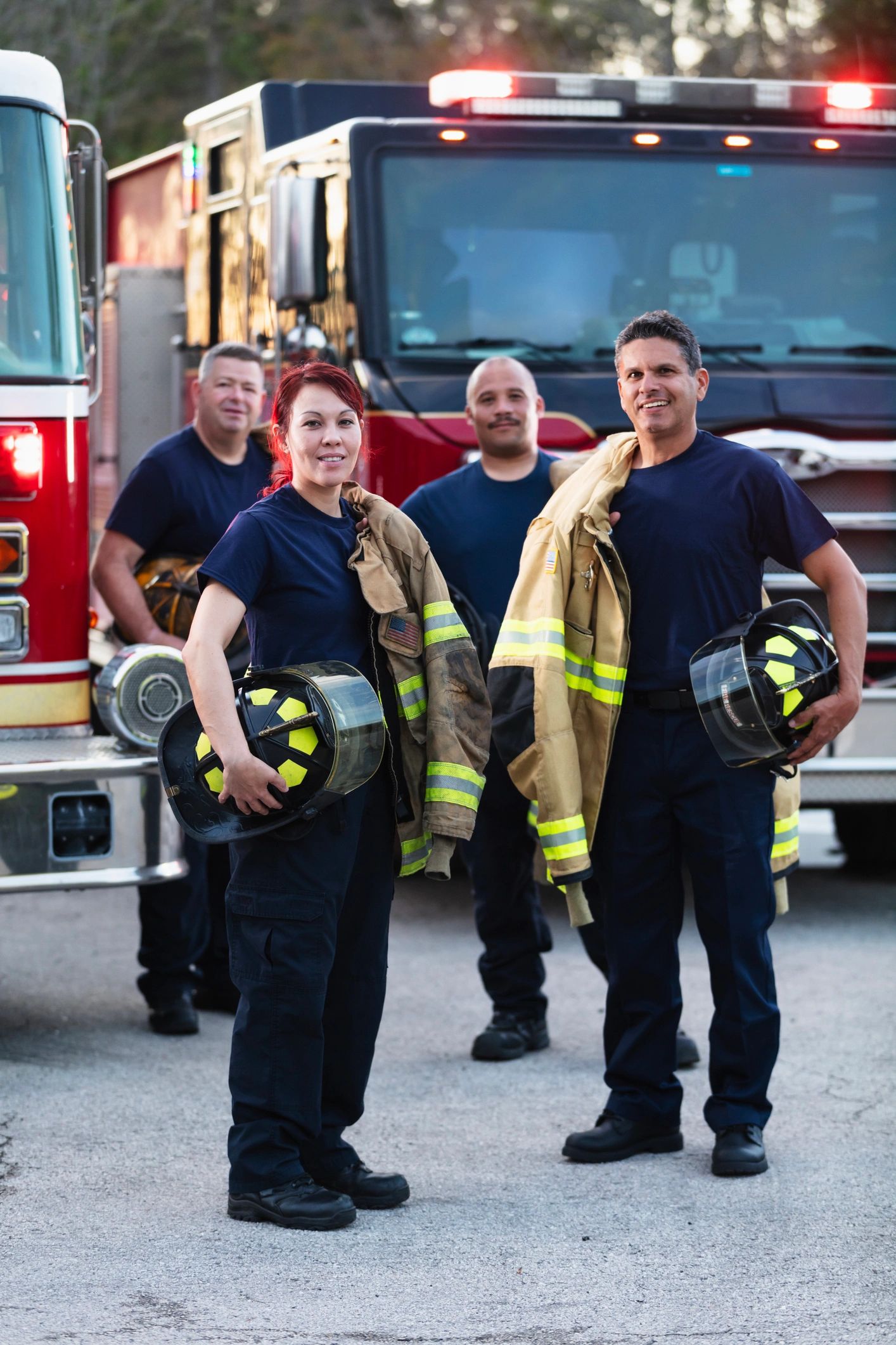 Public safety team standing together